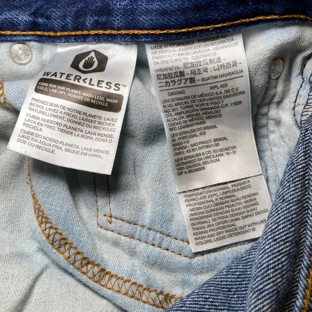 Levi's 550 Relaxed Fit Men's Jeans W42 L32 Blue Tapered Denim Pants